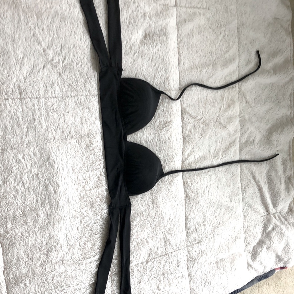 Aerie Swim top. Double tie, adjustable halter style bikini top SMALL